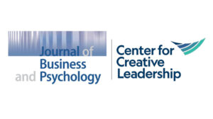 The Journal of Business and Psychology and Center for Creative Leadership logos